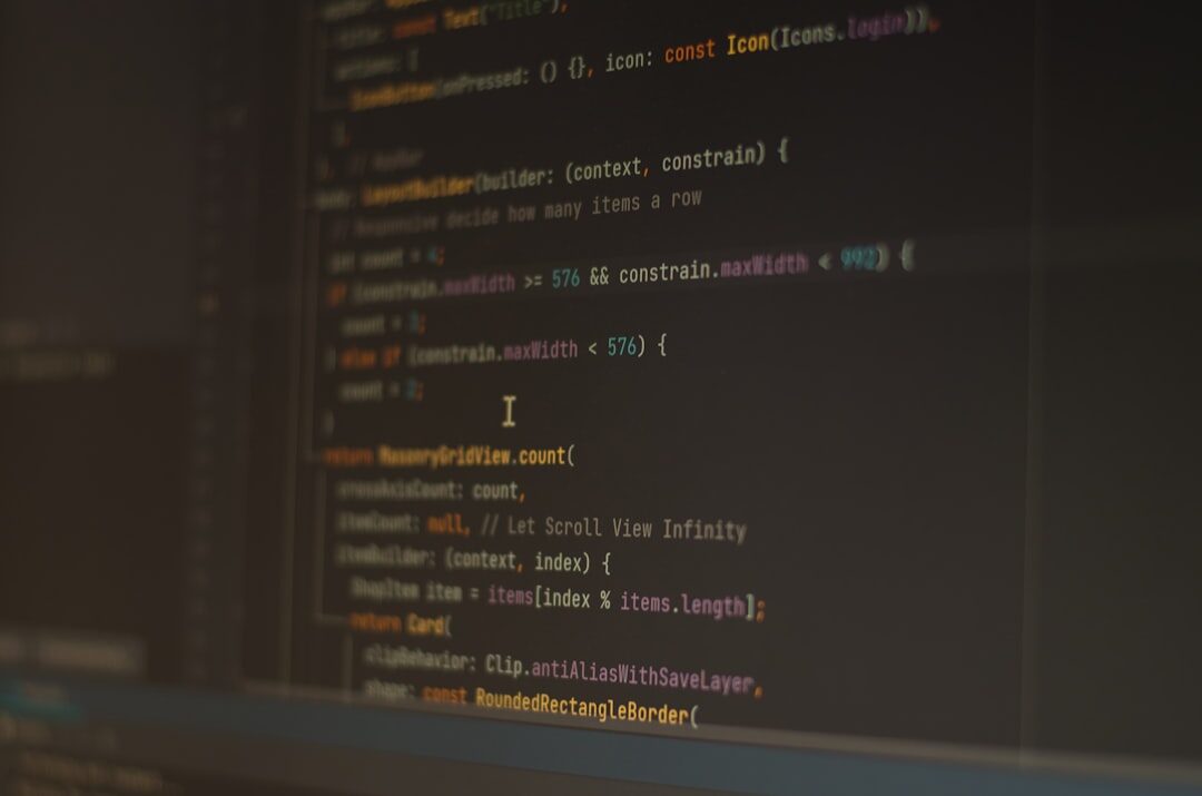Análise de dados na tela do computador