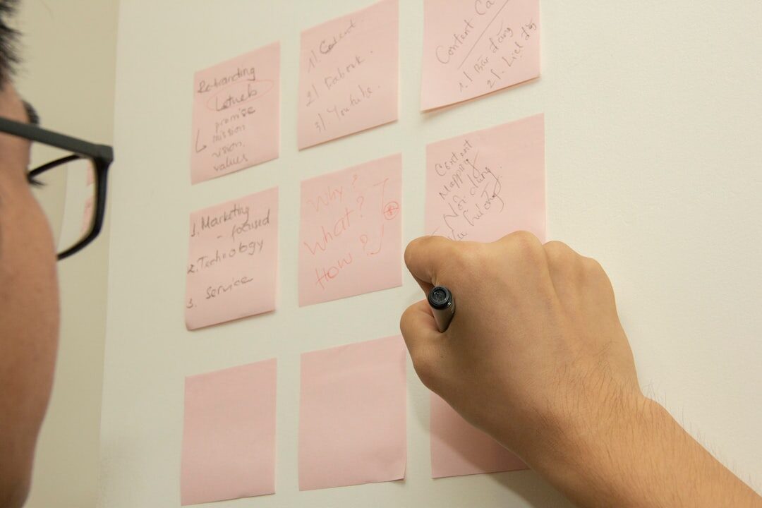 Design de interface de usuário em brainstorming Design de interface de usuário em brainstorming