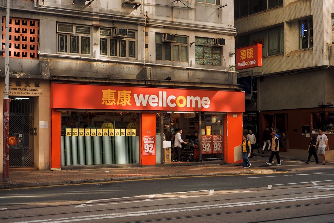 Loja local de sucesso com clientes