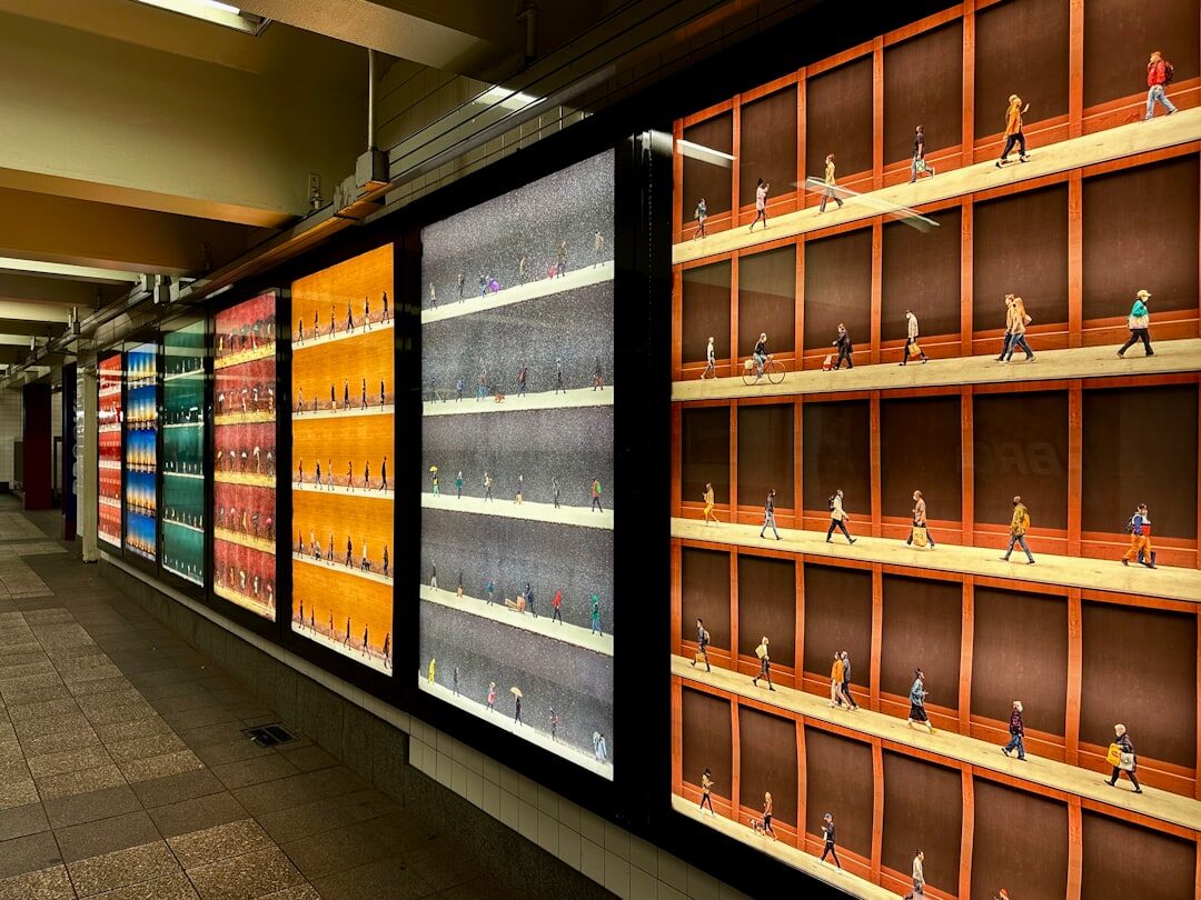 Produtos ecológicos em exibição