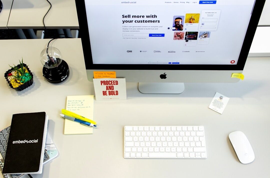 Design de website em um ambiente de trabalho