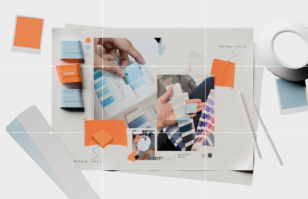 Equipe criando conteúdo visual