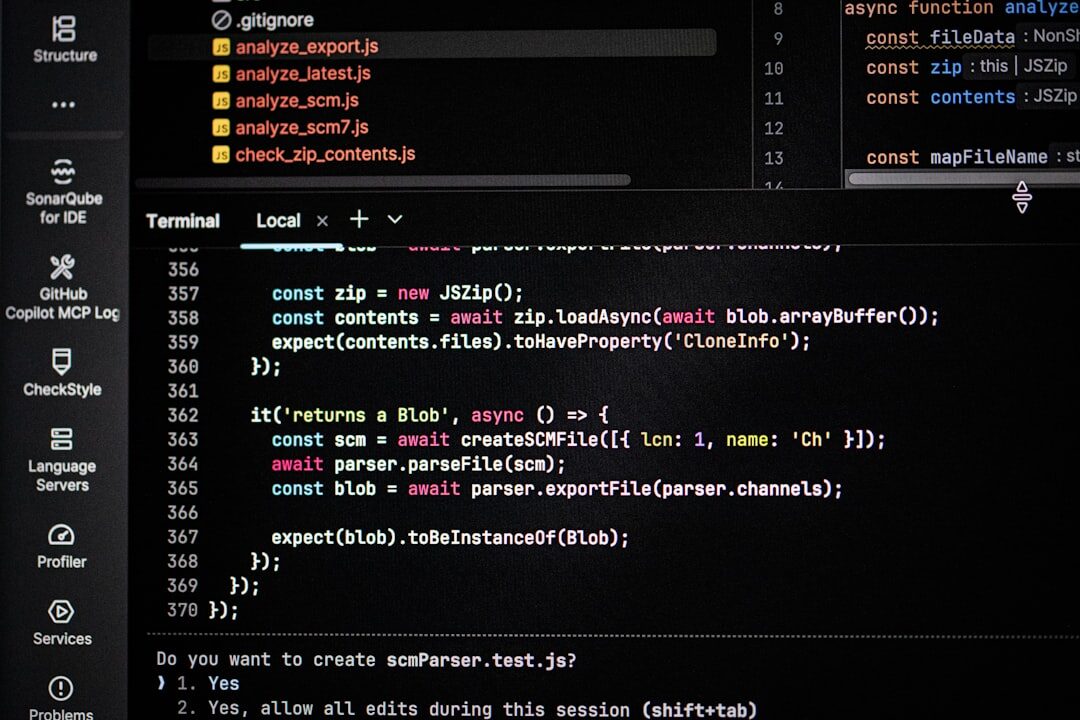 Interface de design de site moderno