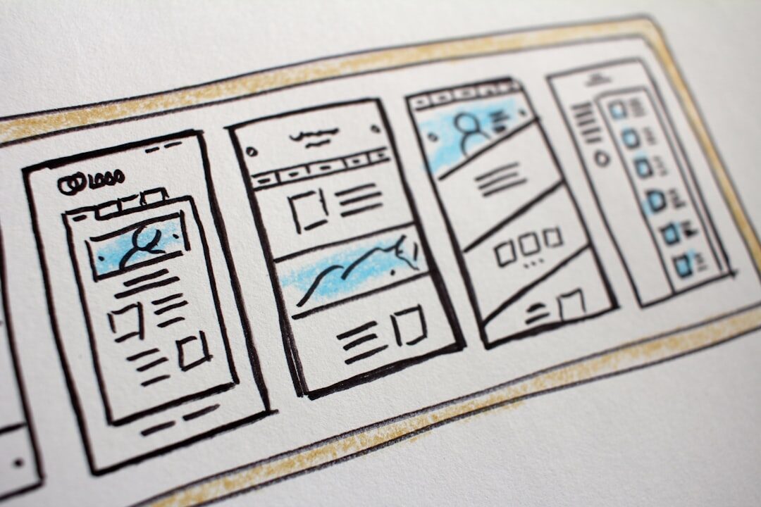 Layout moderno de design de site