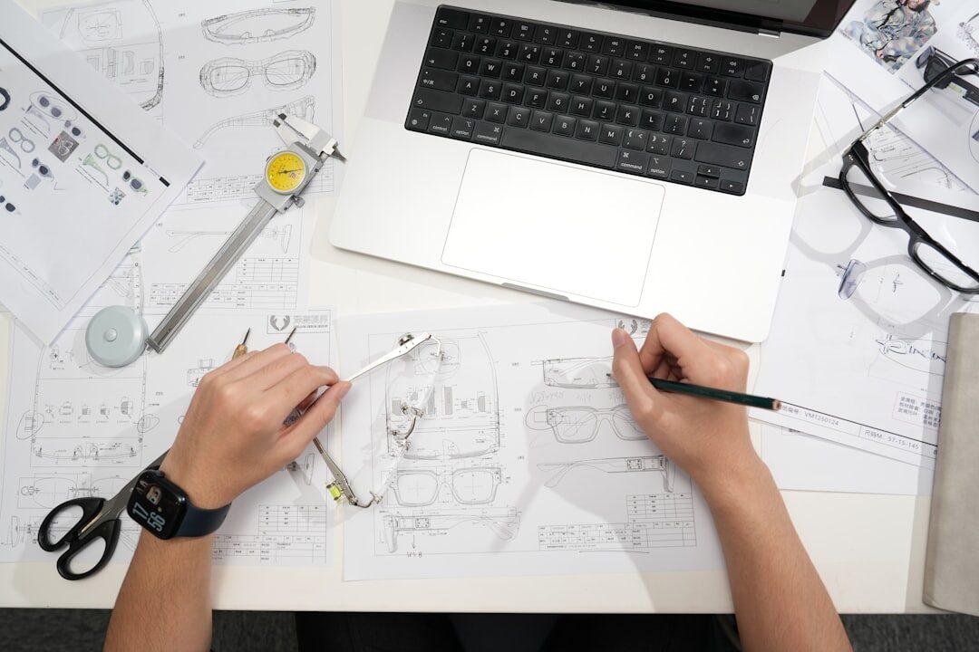 Esboço do layout do design de um site