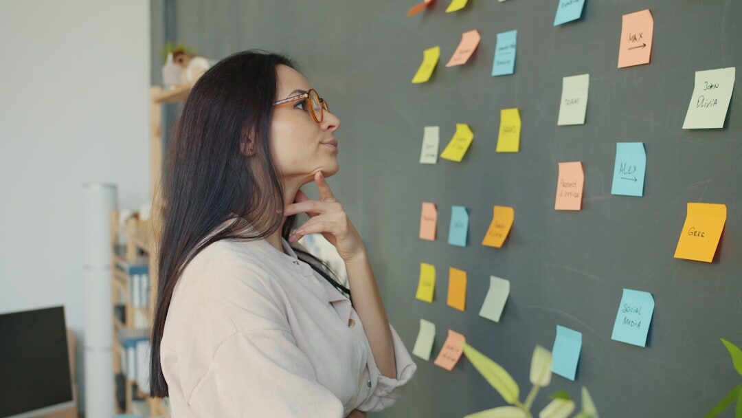 Sessão de brainstorming criativo da equipe