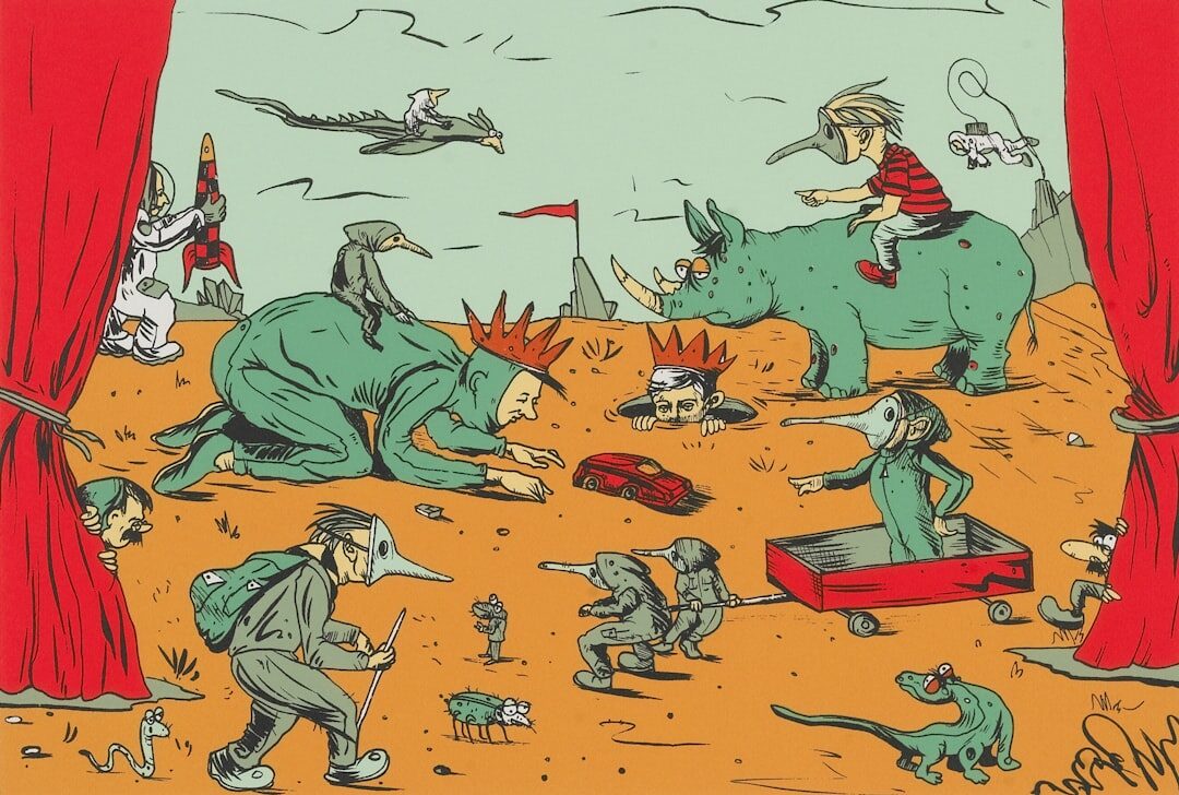 Ilustração de storytelling criativo