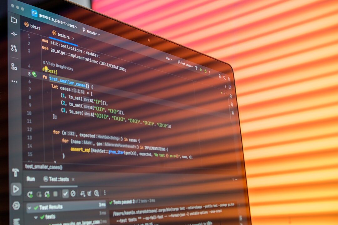 Otimização de site na tela do computador