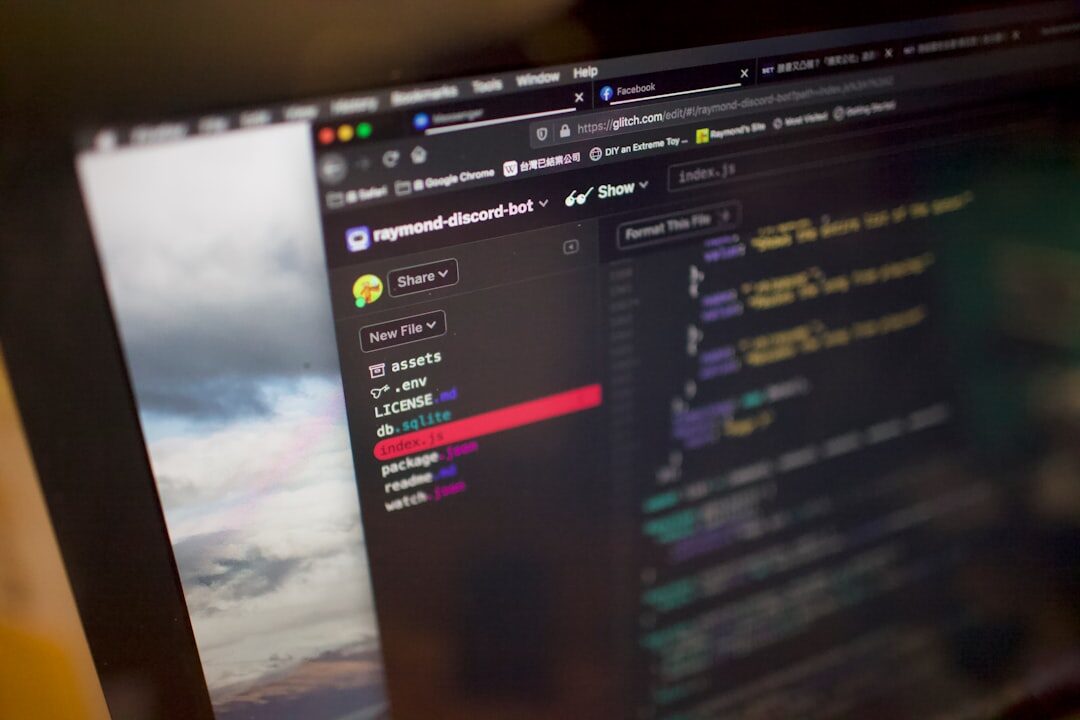 Design moderno de site em tela de computador