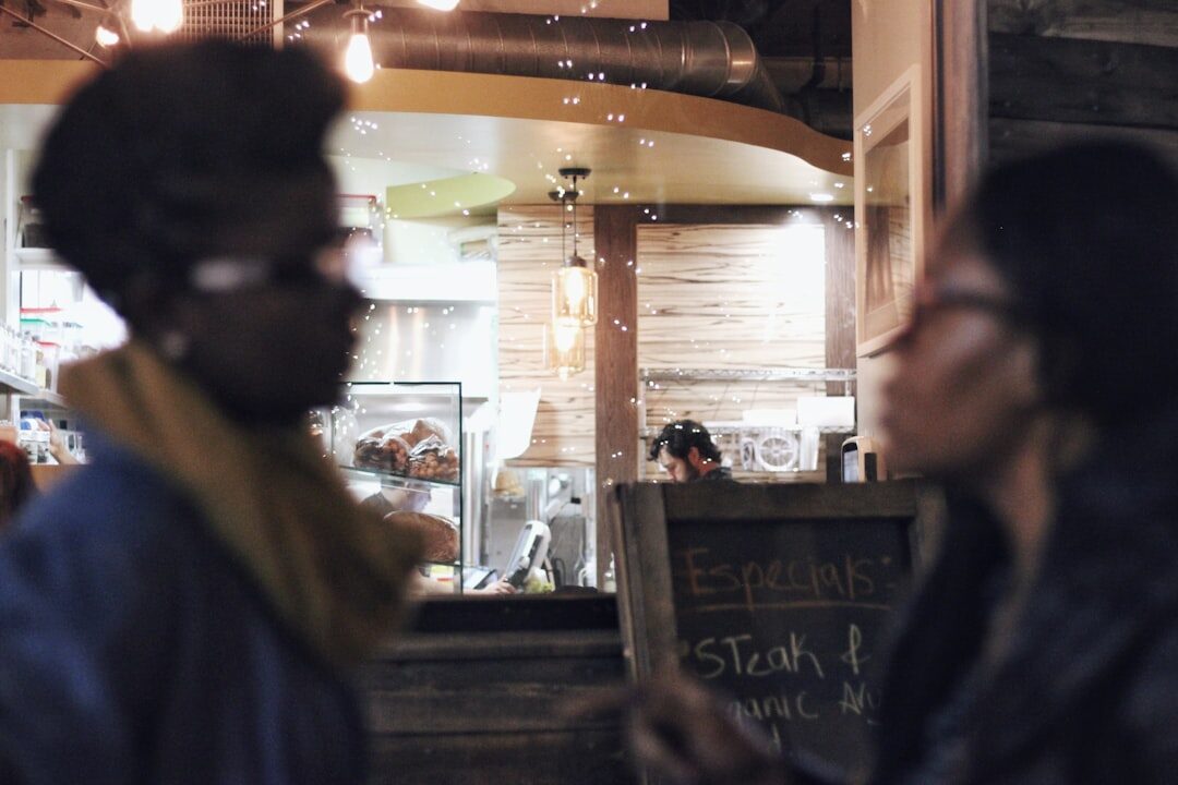 Interação com o cliente em um café