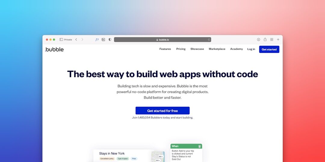 Interface de construtores de site amigáveis ao usuário
