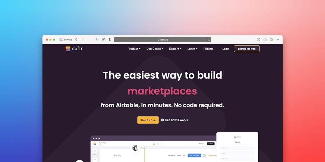 Interface de site amigável ao usuário