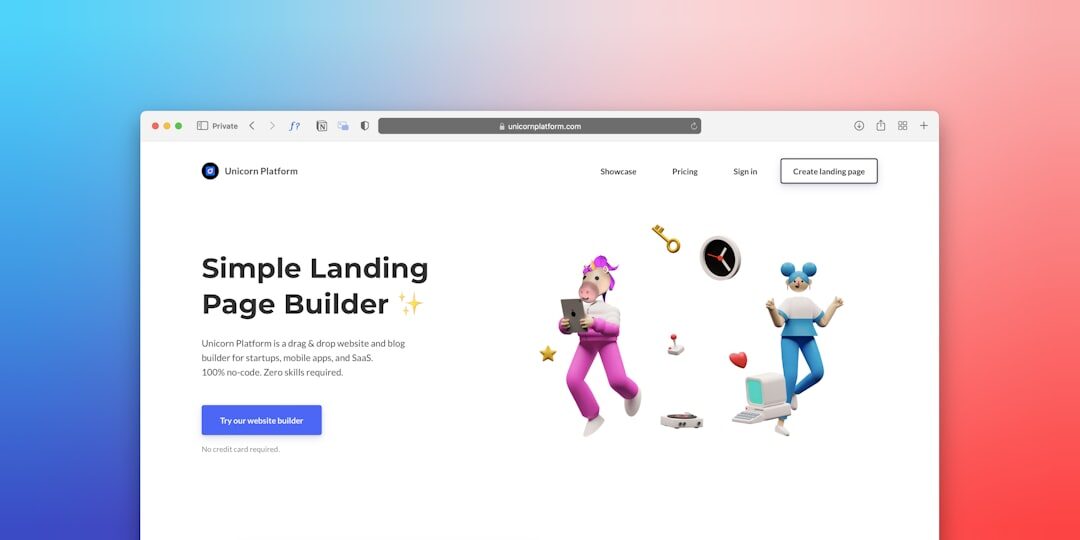 Interface moderna de design de site