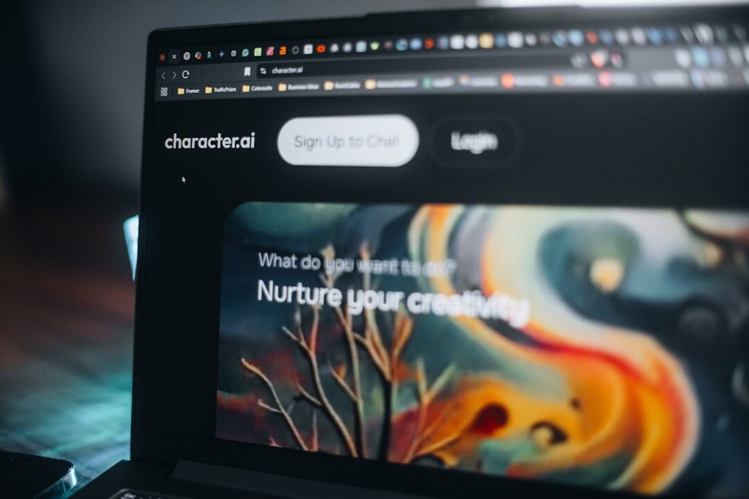 Layout de design de web em exibição