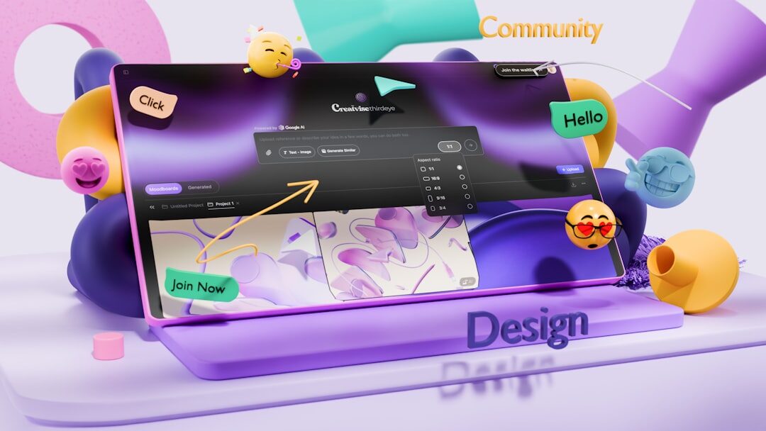 Layout moderno de design de site