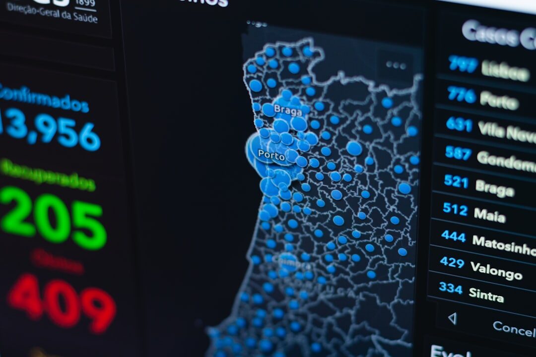 Painel de análise de dados mostrando tendências